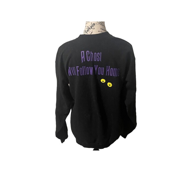 Disney World Haunted Mansion A Ghost Will Follow You Home Sweatshirt Size Medium - Picture 6 of 14